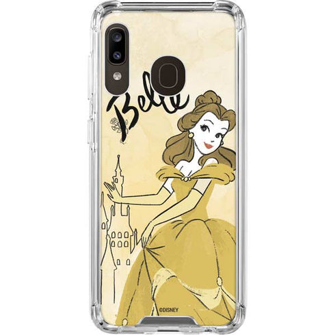 Disney Princess Belle Art Galaxy A30 Clear Case