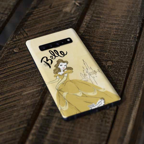 Disney Princess Belle Art Galaxy S10 Skin