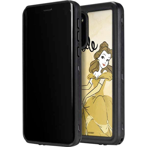 Disney Princess Belle Art Galaxy S20 Plus Waterproof Case