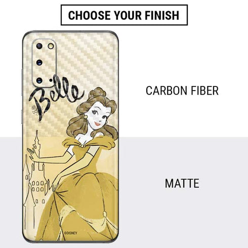 Disney Princess Belle Art Galaxy S20 Skin