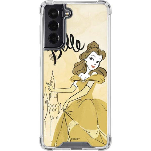 Disney Princess Belle Art Galaxy S22 Clear Case