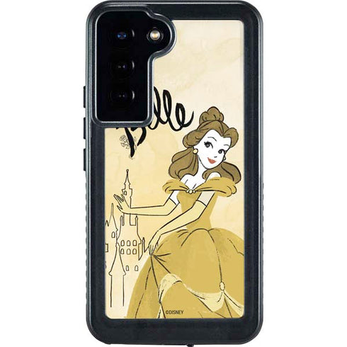Disney Princess Belle Art Galaxy S23 Plus Waterproof Case
