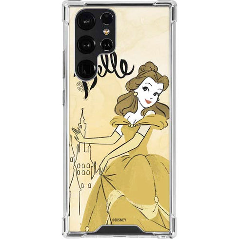 Disney Princess Belle Art Galaxy S24 Ultra Clear Case