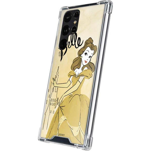 Disney Princess Belle Art Galaxy S24 Ultra Clear Case