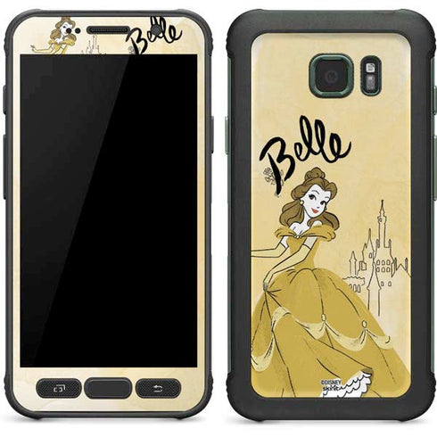 Disney Princess Belle Art Galaxy S7 Active Skin