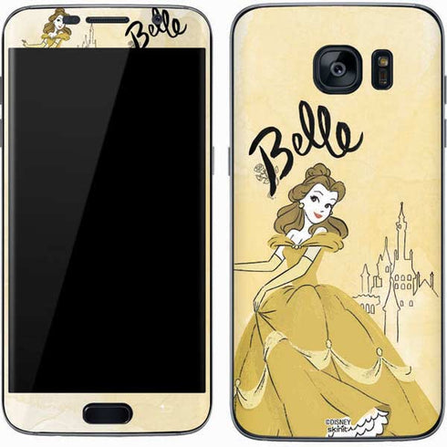 Disney Princess Belle Art Galaxy S7 Skin