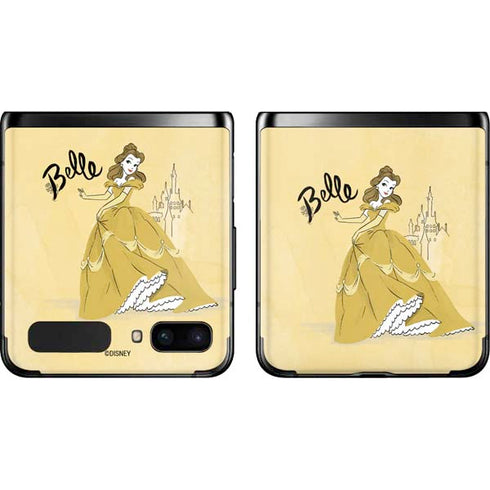 Disney Princess Belle Art Galaxy Z Flip Skin