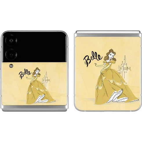 Disney Princess Belle Art Galaxy Z Flip4 5G Skin