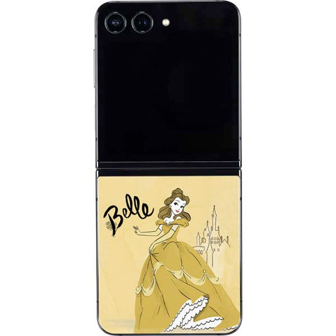 Disney Princess Belle Art Galaxy Z Flip5 5G Skin