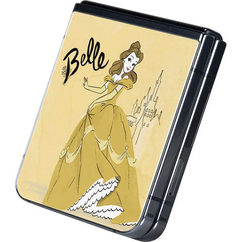 Disney Princess Belle Art Galaxy Z Flip5 5G Skin