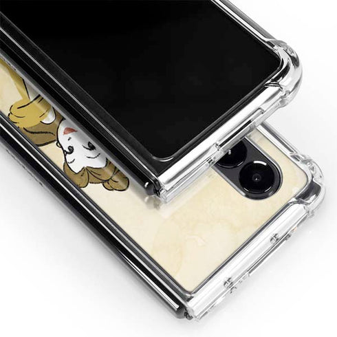 Disney Princess Belle Art Galaxy Z Fold4 5G Clear Case