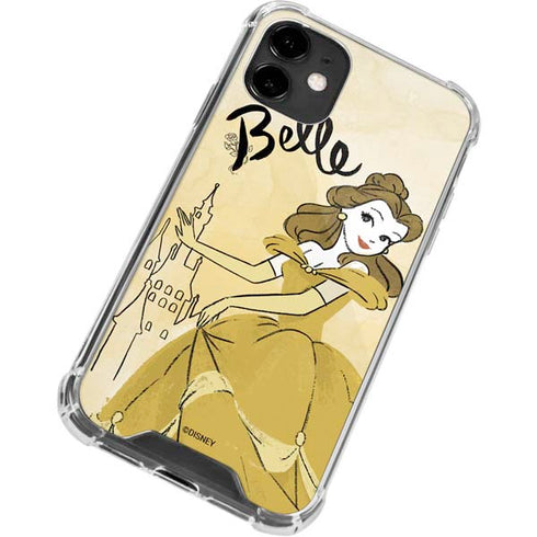 Disney Princess Belle Art iPhone 12 Clear Case