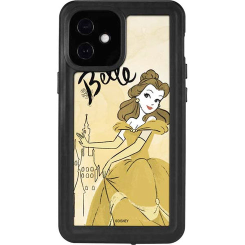 Disney Princess Belle Art iPhone 12 Mini Waterproof Case
