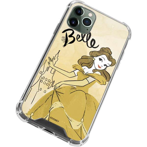 Disney Princess Belle Art iPhone 12 Pro Clear Case