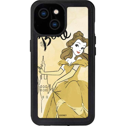 Disney Princess Belle Art iPhone 13 Mini Waterproof Case
