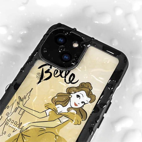 Disney Princess Belle Art iPhone 13 Mini Waterproof Case