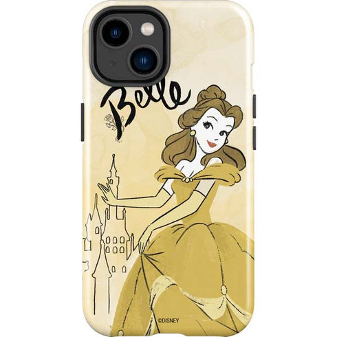 Disney Princess Belle Art iPhone 14 Plus Impact Case