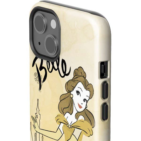 Disney Princess Belle Art iPhone 14 Plus Impact Case