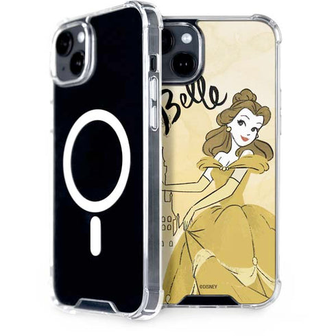 Disney Princess Belle Art iPhone 15 Plus MagSafe Case