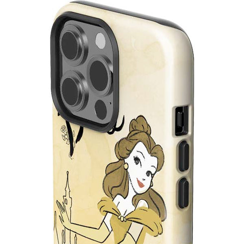 Disney Princess Belle Art iPhone 15 Pro Impact Case