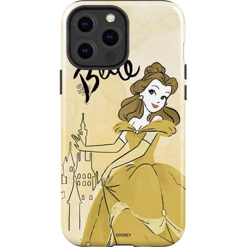 Disney Princess Belle Art iPhone 15 Pro Max Impact Case