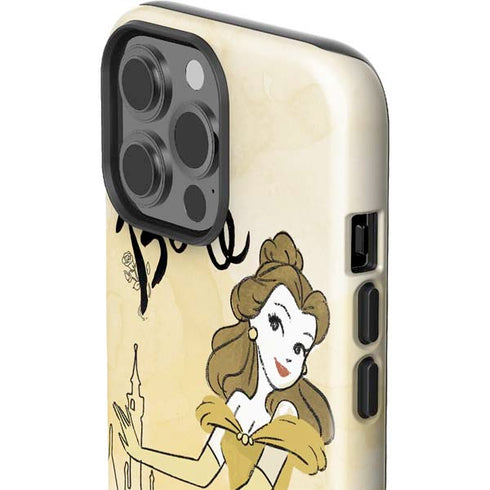 Disney Princess Belle Art iPhone 15 Pro Max Impact Case