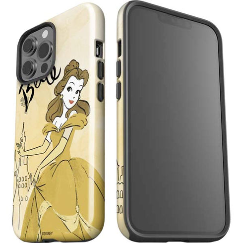 Disney Princess Belle Art iPhone 15 Pro Max Impact Case