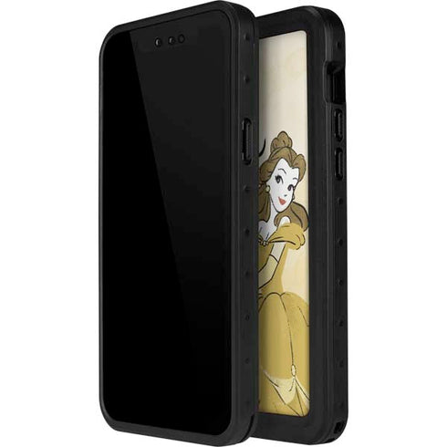 Disney Princess Belle Art iPhone 14 Pro Max Waterproof Case