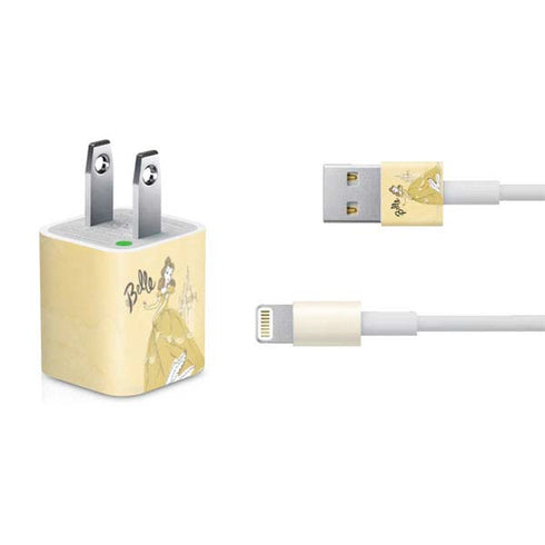 Disney Princess Belle Art iPhone Charger (5W USB) Skin