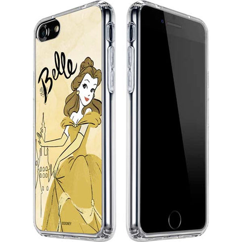 Disney Princess Belle Art iPhone SE (2nd & 3rd Gen) Clear Case