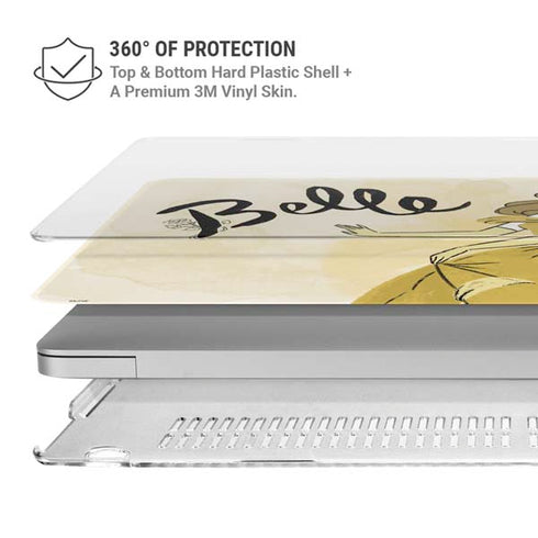 Disney Princess Belle Art MacBook Air 15in (2023-2025) Case plus Skin