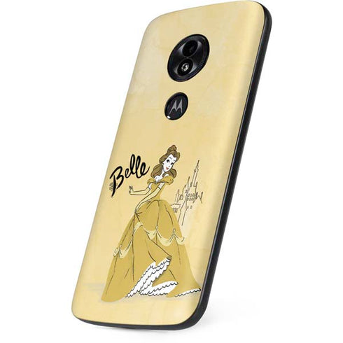 Disney Princess Belle Art Moto E5 Play Skin