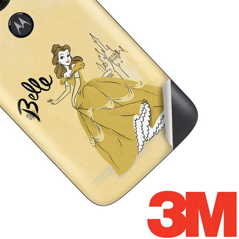 Disney Princess Belle Art Moto E5 Play Skin