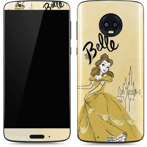 Disney Princess Belle Art Moto G6 Skin