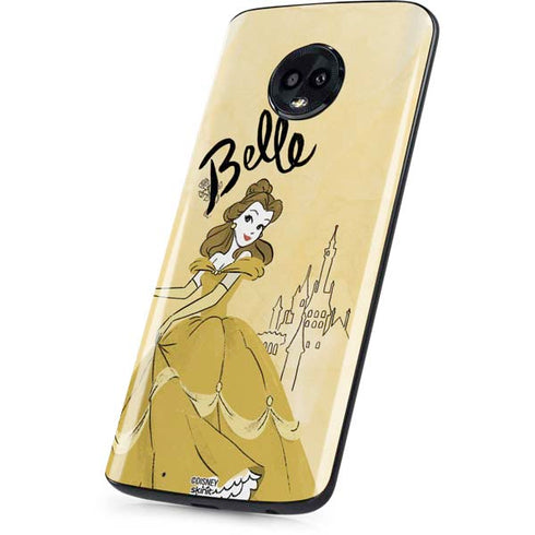 Disney Princess Belle Art Moto G6 Skin