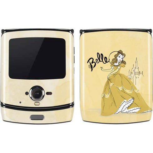 Disney Princess Belle Art Motorola RAZR Skin