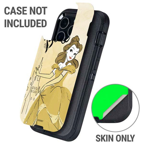Disney Princess Belle Art Otterbox Defender iPhone Skin