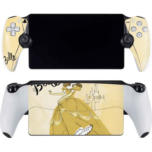 Disney Princess Belle Art PlayStation Portal Remote Player Skin