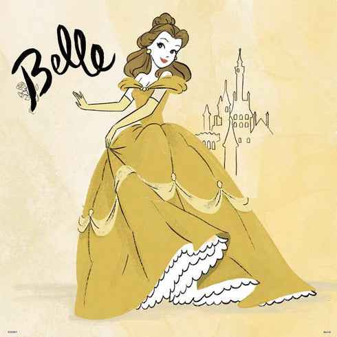 Disney Princess Belle Art PS4 Pro/Slim Controller Skin