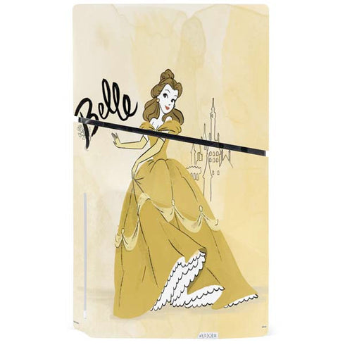 Disney Princess Belle Art PS5 Slim Disk Bundle Skin