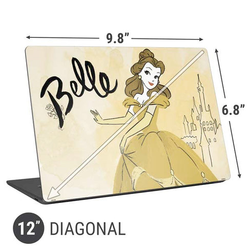 Disney Princess Belle Art Universal Laptop 12in (9.8 x 6.8in) Skin