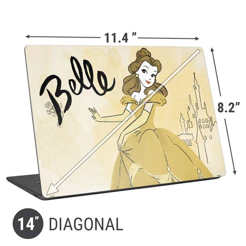 Disney Princess Belle Art Universal Laptop 14in (11.4 x 8.2in) Skin