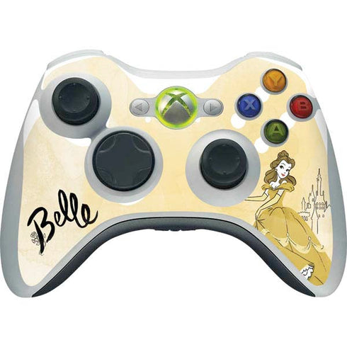 Disney Princess Belle Art Xbox 360 Wireless Controller Skin