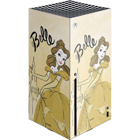 Disney Princess Belle Art Xbox Series X Console Skin