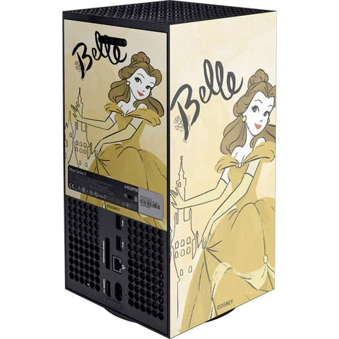Disney Princess Belle Art Xbox Series X Console Skin