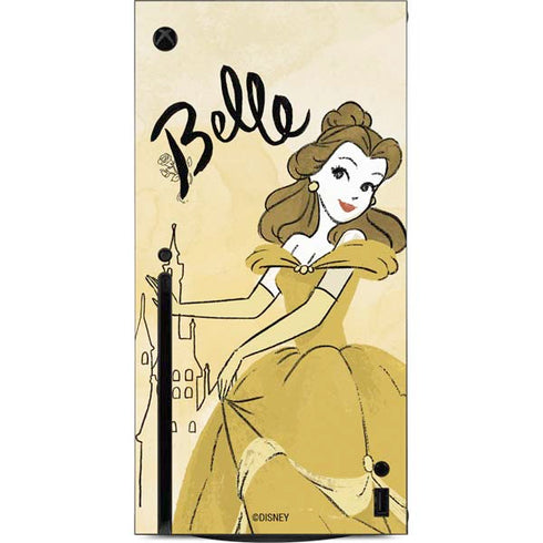 Disney Princess Belle Art Xbox Series X Console Skin