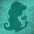 Disney Aladdin Princess Jasmine Silhouette Flower Dell Alienware Skin