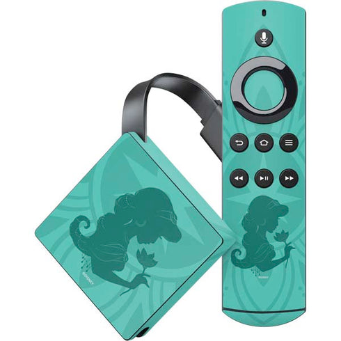 Disney Aladdin Princess Jasmine Silhouette Flower Amazon Fire TV Skin