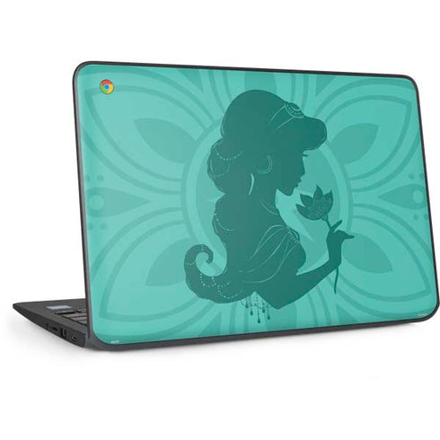 Disney Aladdin Princess Jasmine Silhouette Flower HP Chromebook Skin