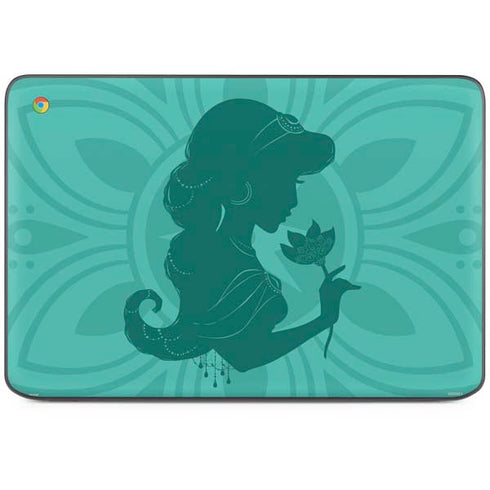 Disney Aladdin Princess Jasmine Silhouette Flower HP Chromebook Skin
